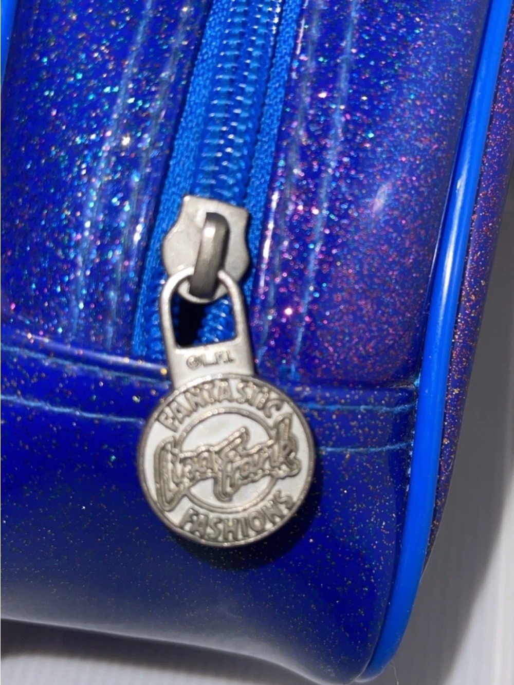 Vintage Y2K Lisa Frank Glittery Blue Mini Backpack - Groovy Skater Girl - RARE - Picture 7 of 7